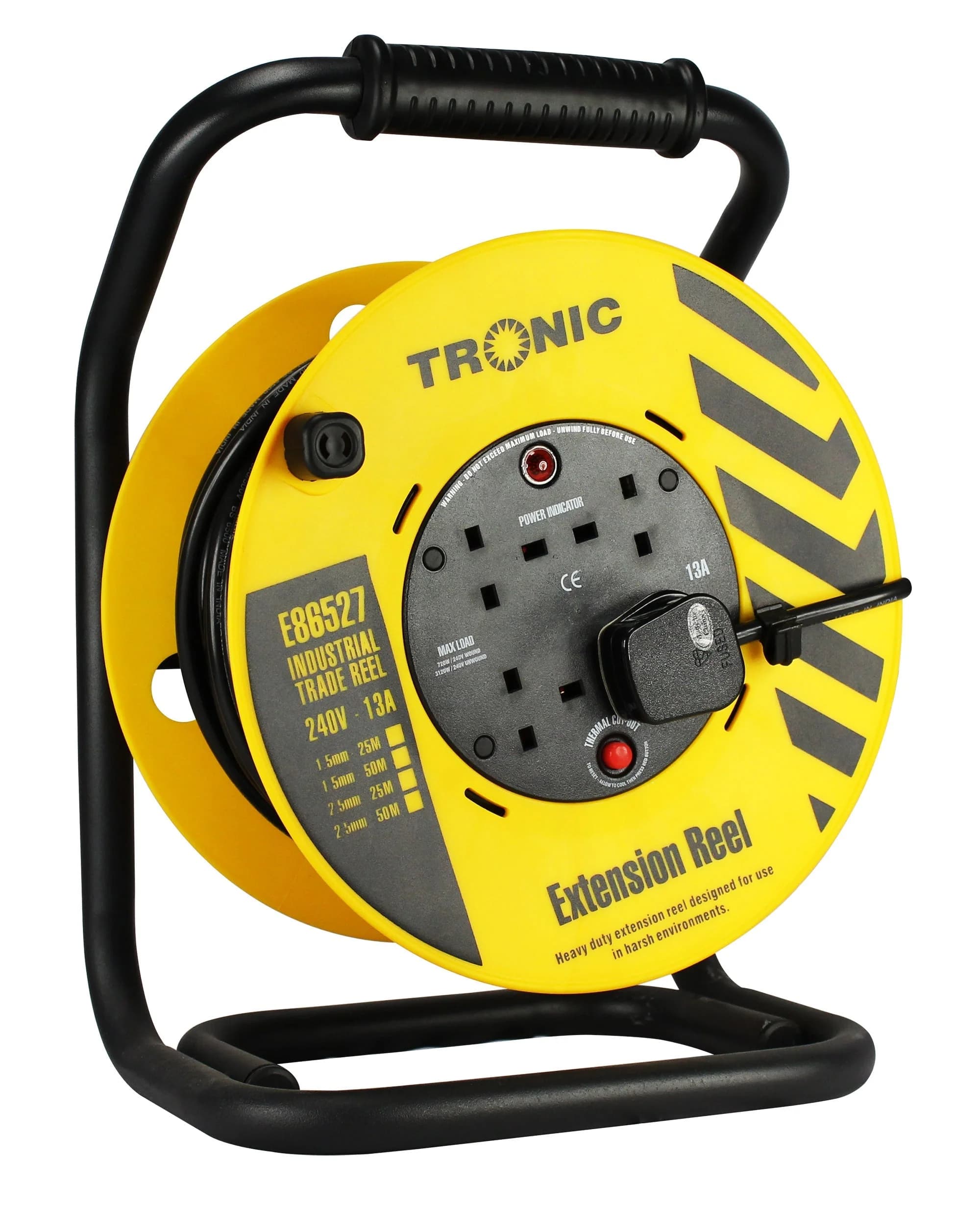 Standard 3-Pin Extension Reel