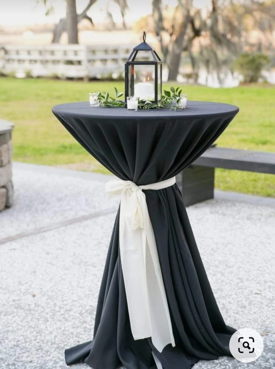 Cocktail Tables c/w Table Cloth